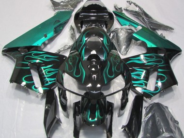 2005-2006 Gloss Teal Flame CBR600RR Fairings