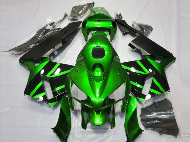 2005-2006 Green and Black CBR600RR Fairings