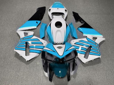2005-2006 Light Blue and White Wings CBR600RR Fairings