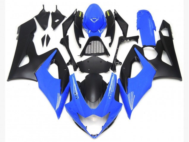 2005-2006 Light Gloss Blue and Matte Black Lowers GSXR 1000 Fairings 2005-2006 Light Gloss Blue and Matte Black Lowers GSXR 1000 Fairings