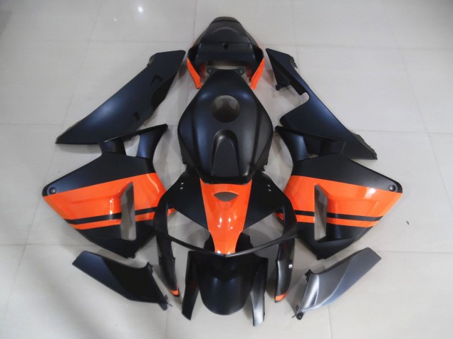 2005-2006 Matte Black & Gloss Orange CBR600RR Fairings 2005-2006 Matte Black & Gloss Orange CBR600RR Fairings