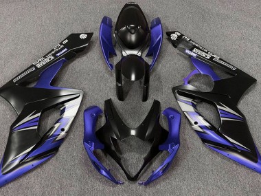 2005-2006 Matte Black and Blue GSXR 1000 Fairings