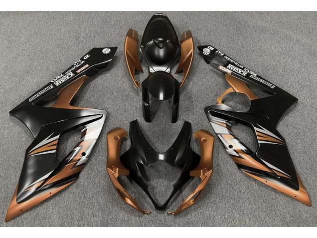 2005-2006 Matte Black and Bronze GSXR 1000 Fairings 2005-2006 Matte Black and Bronze GSXR 1000 Fairings