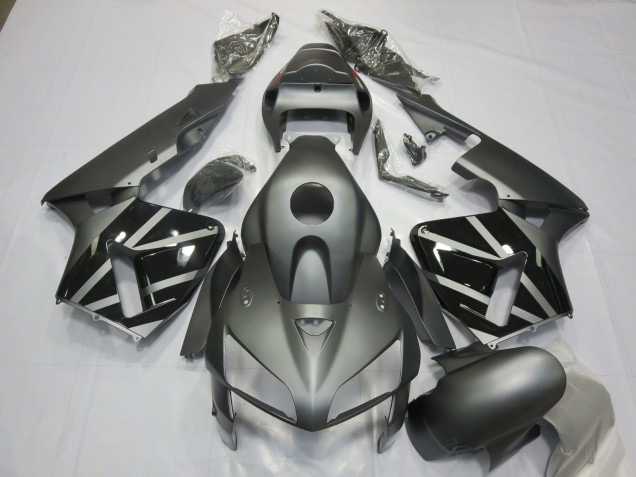 2005-2006 Matte Grey & Black CBR600RR Fairings 2005-2006 Matte Grey & Black CBR600RR Fairings