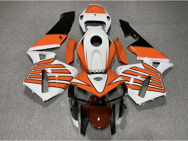2005-2006 Orange and White Wings CBR600RR Fairings 2005-2006 Orange and White Wings CBR600RR Fairings