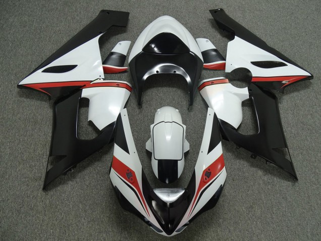 2005-2006 Red White and Black ZX6R Fairings 2005-2006 Red White and Black ZX6R Fairings