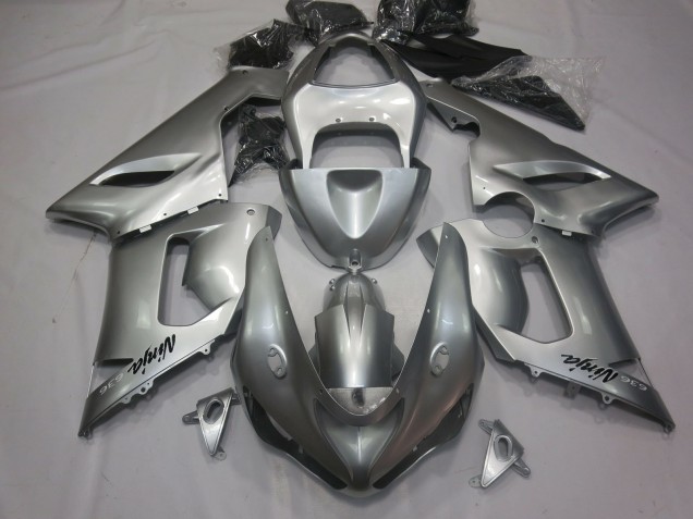 2005-2006 Silver ZX6R Fairings 2005-2006 Silver ZX6R Fairings