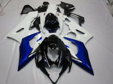2005-2006 White and Blue GSXR 1000 Fairings