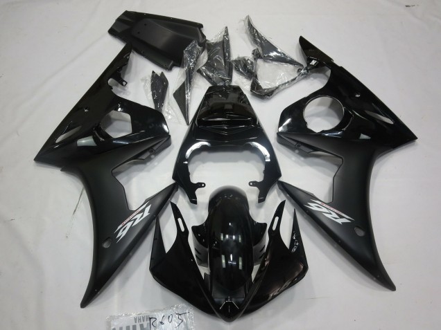 2005 Matte Black White Decal R6 Fairings 2005 Matte Black White Decal R6 Fairings
