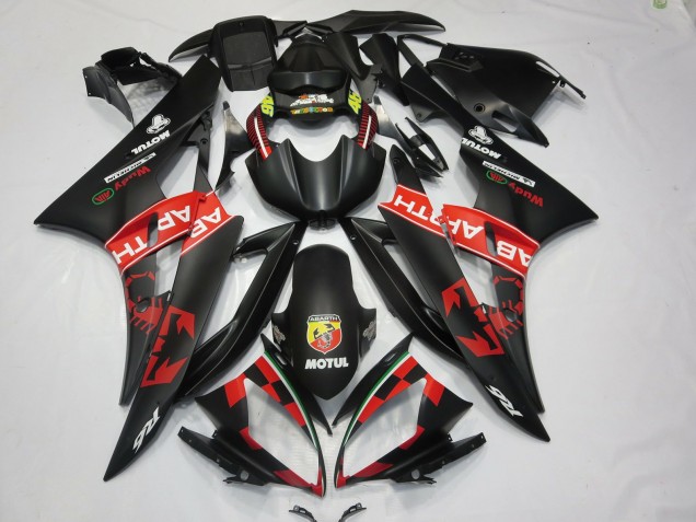 2006-2007 Abarth Matte Black R6 Fairings 2006-2007 Abarth Matte Black R6 Fairings