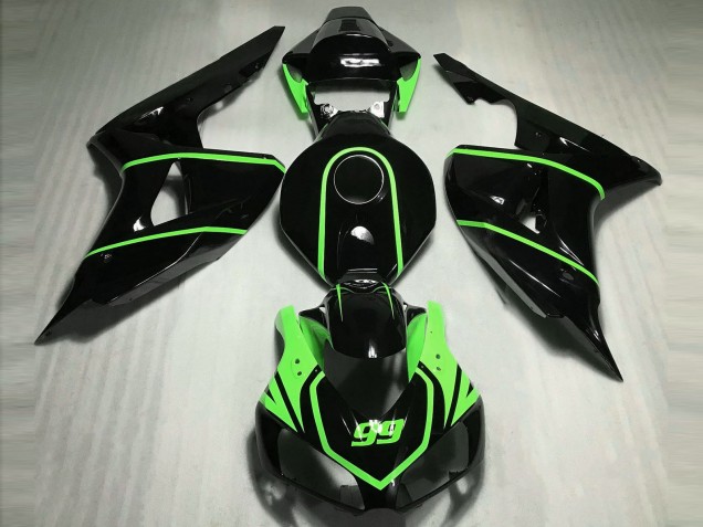 2006-2007 Gloss Black High Viz Green CBR1000RR Fairings 2006-2007 Gloss Black High Viz Green CBR1000RR Fairings