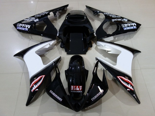 2006-2007 Gloss Black & Logos R6 Fairings 2006-2007 Gloss Black & Logos R6 Fairings