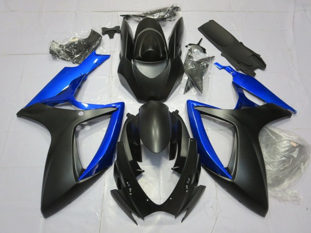 2006-2007 Gloss Blue and Matte Black GSXR 600-750 Fairings 2006-2007 Gloss Blue and Matte Black GSXR 600-750 Fairings