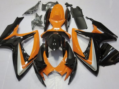 2006-2007 Gloss Orange Debadged GSXR 600-750 Fairings