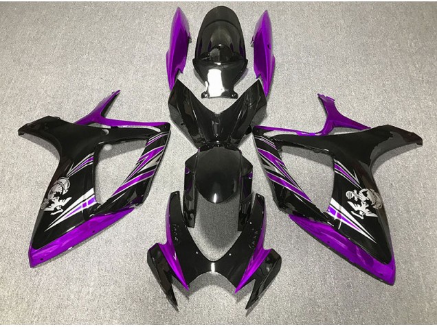 2006-2007 Gloss Purple and Black Design GSXR 600-750 Fairings 2006-2007 Gloss Purple and Black Design GSXR 600-750 Fairings