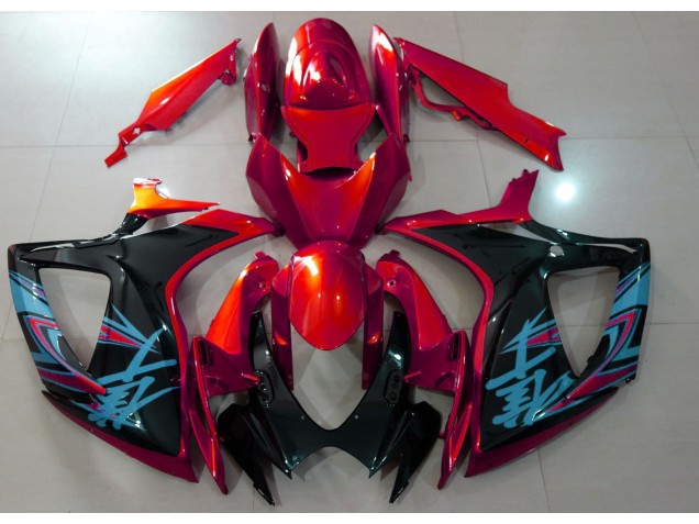 2006-2007 Gloss Red & Black GSXR 600-750 Fairings 2006-2007 Gloss Red & Black GSXR 600-750 Fairings