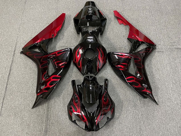 2006-2007 Gloss Red Flame CBR1000RR Fairings 2006-2007 Gloss Red Flame CBR1000RR Fairings