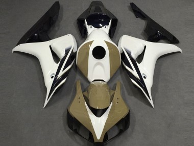 2006-2007 Gloss White Tan Black CBR1000RR Fairings