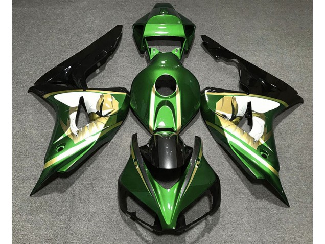 2006-2007 Green & Gold CBR1000RR Fairings