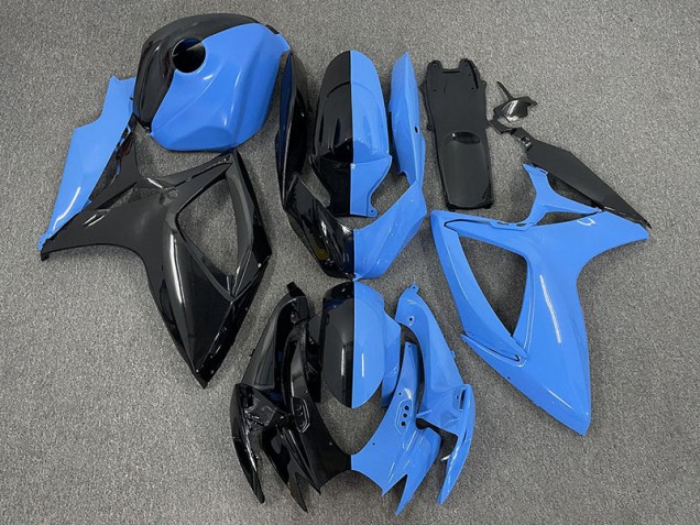 2006-2007 Half Blue and Black GSXR 600-750 Fairings 2006-2007 Half Blue and Black GSXR 600-750 Fairings