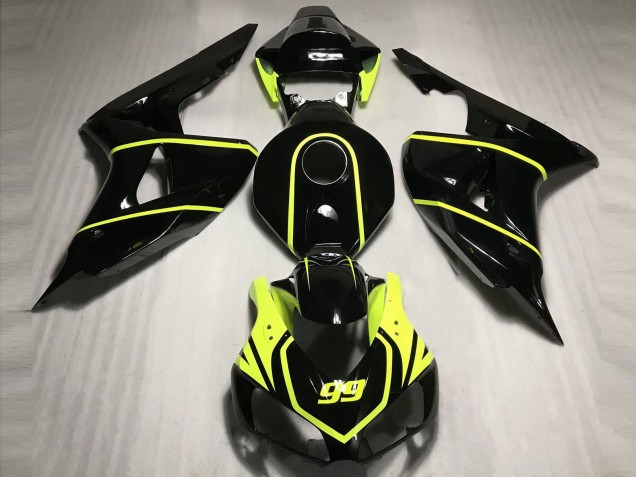 2006-2007 High Viz and Black CBR CBR1000RR Fairings 2006-2007 High Viz and Black CBR CBR1000RR Fairings