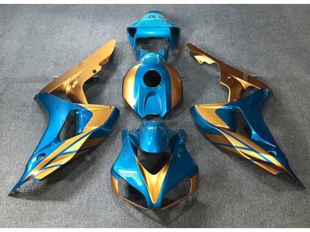 2006-2007 Light Blue & Gold CBR1000RR Fairings 2006-2007 Light Blue & Gold CBR1000RR Fairings