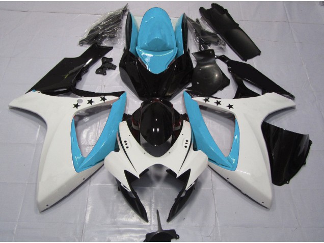 2006-2007 Light Blue Star GSXR 600-750 Fairings 2006-2007 Light Blue Star GSXR 600-750 Fairings