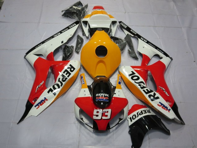 2006-2007 Light Orange White Repsol CBR1000RR Fairings 2006-2007 Light Orange White Repsol CBR1000RR Fairings