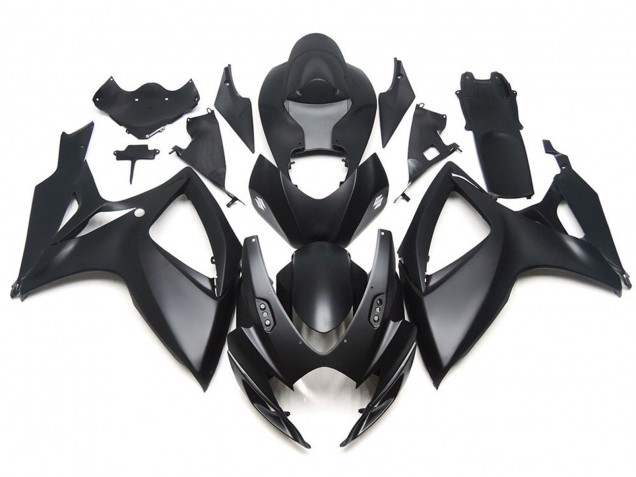 2006-2007 Matte Black OEM Custom Style GSXR 600-750 Fairings