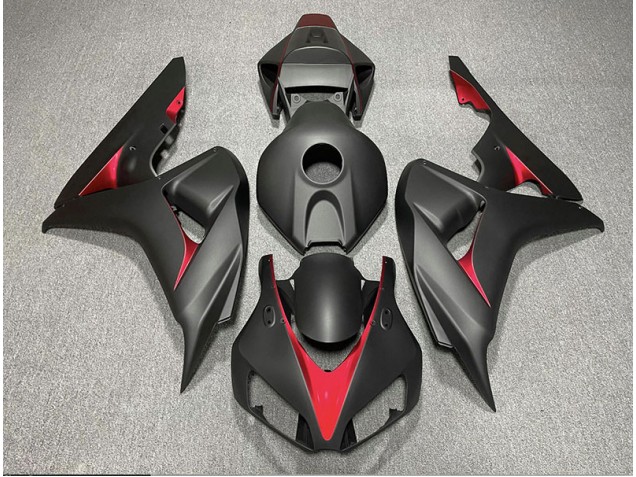 2006-2007 Matte Black and Light Blue CBR1000RR Fairings 2006-2007 Matte Black and Light Blue CBR1000RR Fairings