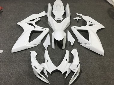 2006-2007 Matte White GSXR 600-750 Fairings