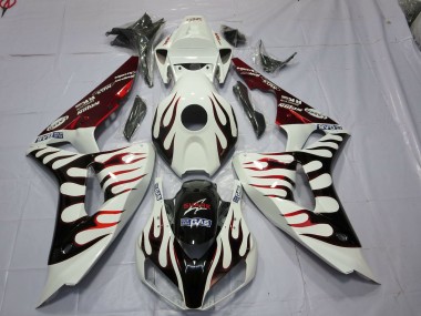 2006-2007 Red and Black Flame CBR1000RR Fairings