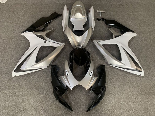 2006-2007 Silver White OEM Style GSXR 600-750 Fairings 2006-2007 Silver White OEM Style GSXR 600-750 Fairings