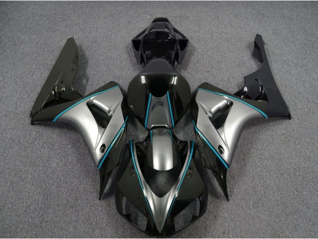 2006-2007 Silver with Blue Pin Stripe CBR1000RR Fairings 2006-2007 Silver with Blue Pin Stripe CBR1000RR Fairings