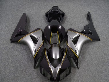 2006-2007 Silver with Yellow Pin Stripe CBR1000RR Fairings
