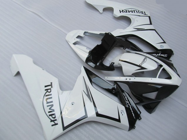 2006-2008 White Silver and Black Daytona 675 Fairings 2006-2008 White Silver and Black Daytona 675 Fairings