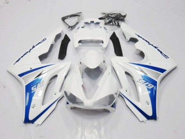 2006-2008 White and Blue Style Daytona 675 Fairings
