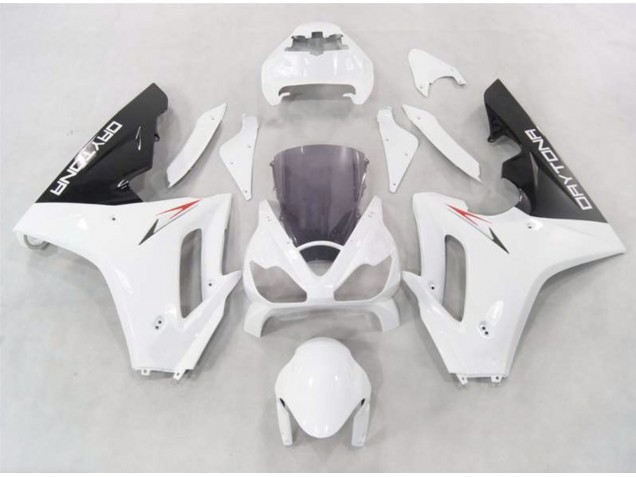 2006-2008 White w Black lowers Daytona 675 Fairings