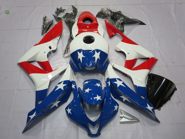 2007-2008 American Flag CBR600RR Fairings 2007-2008 American Flag CBR600RR Fairings