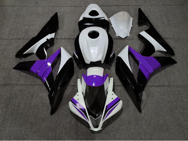 2007-2008 Black White and Purple CBR600RR Fairings 2007-2008 Black White and Purple CBR600RR Fairings