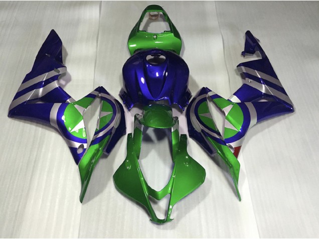 2007-2008 Blue Green Captain America CBR600RR Fairings 2007-2008 Blue Green Captain America CBR600RR Fairings