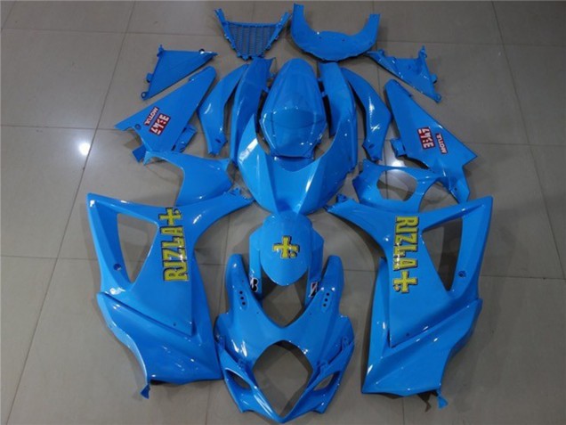 2007-2008 Blue Rizzla 07-08 GSXR 1000 Fairings 2007-2008 Blue Rizzla 07-08 GSXR 1000 Fairings