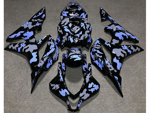 2007-2008 Blue and Grey Camouflage CBR600RR Fairings 2007-2008 Blue and Grey Camouflage CBR600RR Fairings