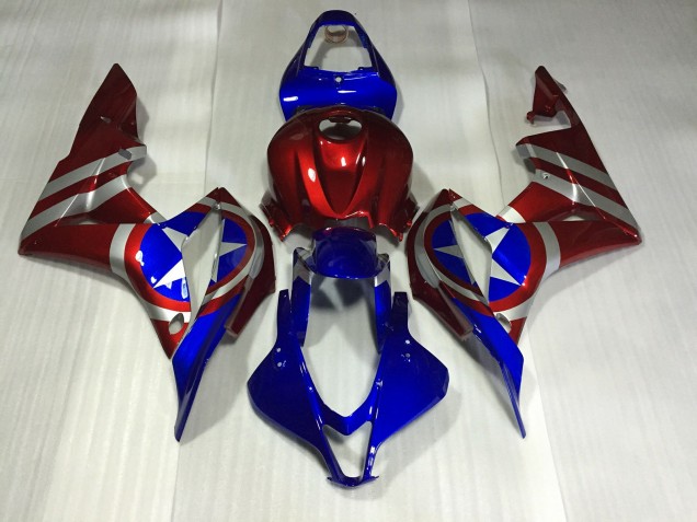 2007-2008 Captain America CBR600RR Fairings 2007-2008 Captain America CBR600RR Fairings