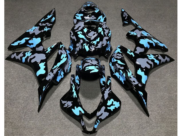2007-2008 Custom Camo Blue CBR600RR Fairings 2007-2008 Custom Camo Blue CBR600RR Fairings