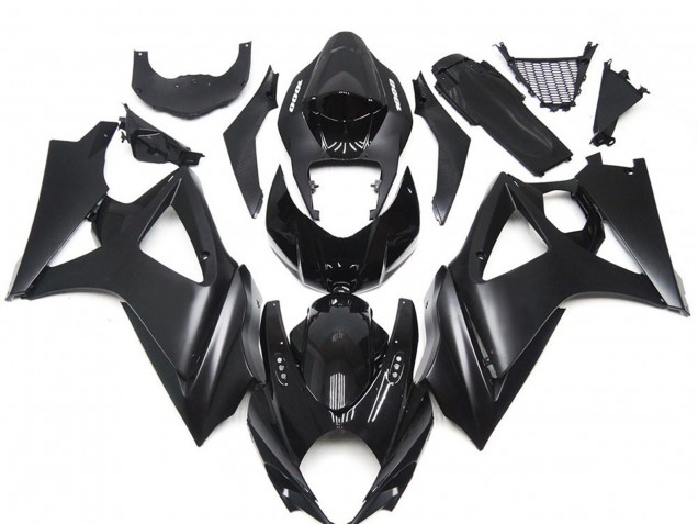 2007-2008 Custom Matte Black Slick GSXR 1000 Fairings 2007-2008 Custom Matte Black Slick GSXR 1000 Fairings