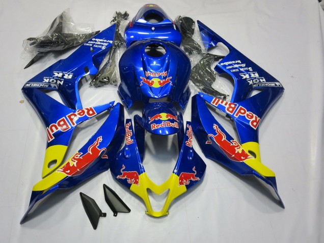2007-2008 Deep Blue Red Bull CBR600RR Fairings 2007-2008 Deep Blue Red Bull CBR600RR Fairings