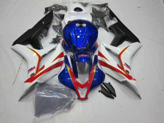 2007-2008 Deep Blue White and Red HRC CBR600RR Fairings 2007-2008 Deep Blue White and Red HRC CBR600RR Fairings