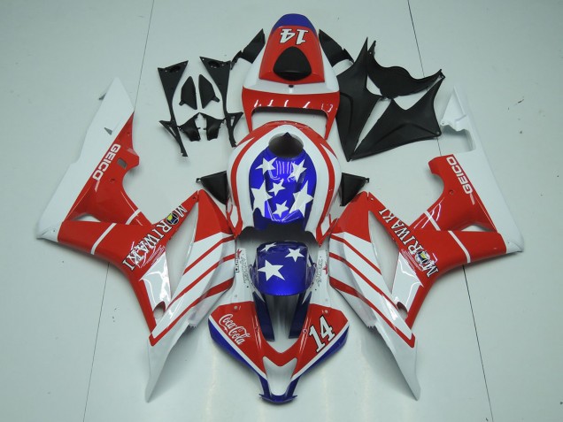 2007-2008 Geico 14 CBR600RR Fairings 2007-2008 Geico 14 CBR600RR Fairings