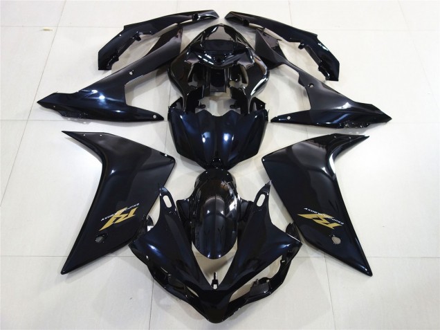 2007-2008 Gloss Black Gold R1 Fairings 2007-2008 Gloss Black Gold R1 Fairings